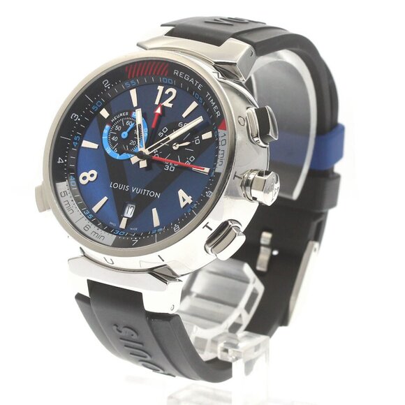 LOUIS VUITTON Tambour Regatta Q102D Chronograph Alarm Quartz Men's Watch_880010 - Picture 2 of 6